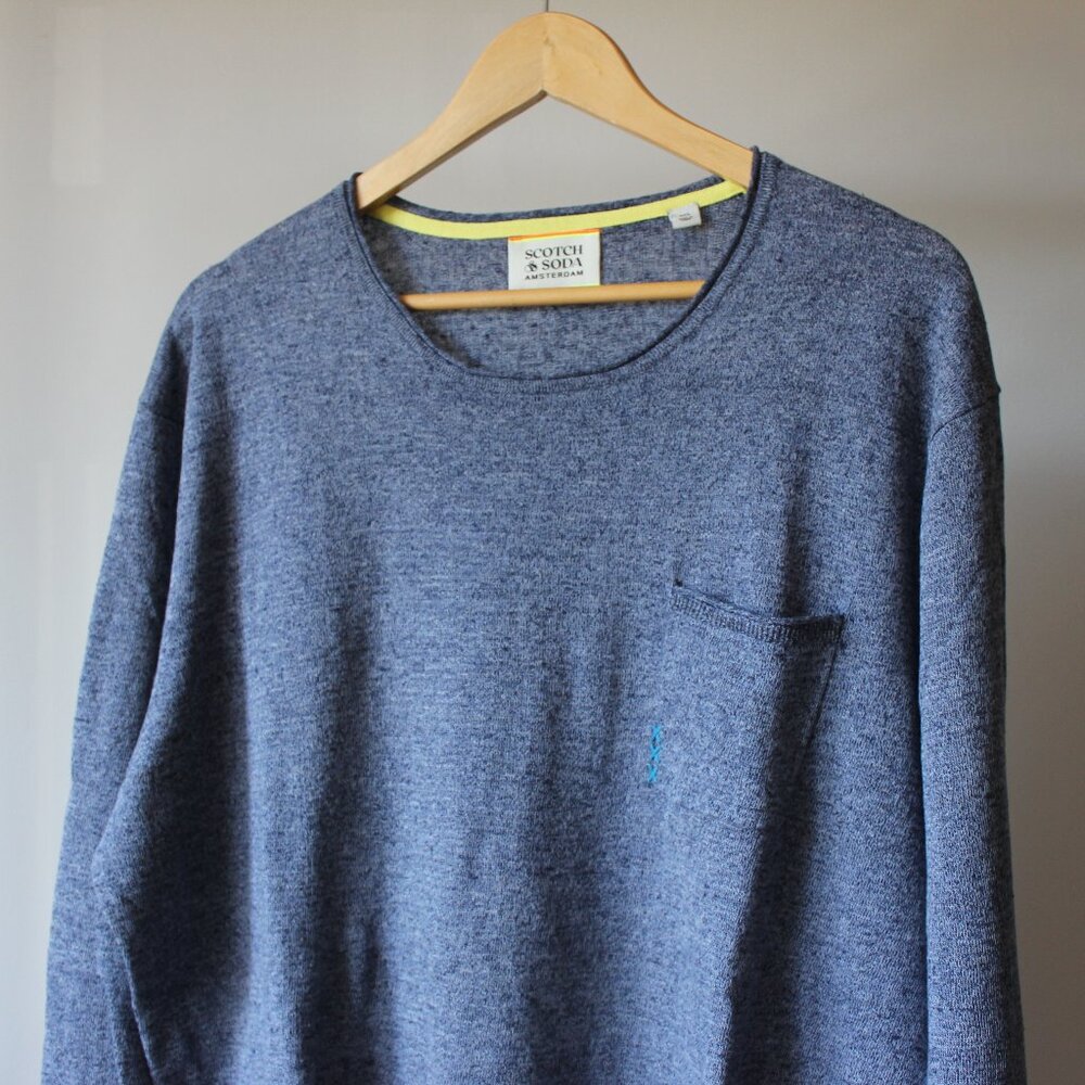 Scotch & Soda Blue Long Sleeves Shirt XXL